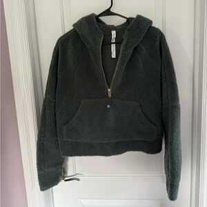 lululemon athletica Dark Green Fleece Hoodie